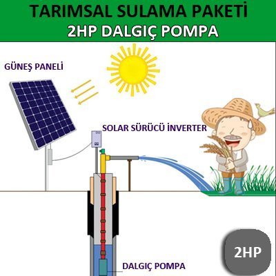 3HP(3x220V) DALGIÇ POMPA - TARIMSAL SULAMA SİSTEMİ