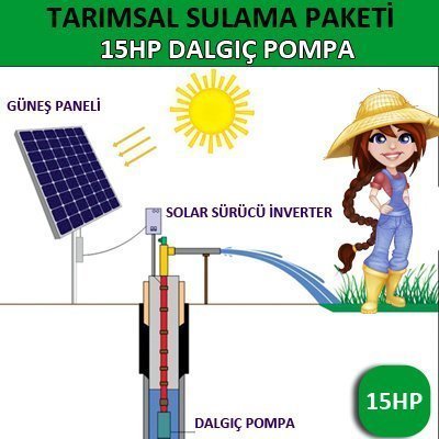 15HP DALGIÇ POMPA - TARIMSAL SULAMA SİSTEMİ