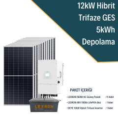 12KW TRİFAZE HİBRİT SİSTEM 1